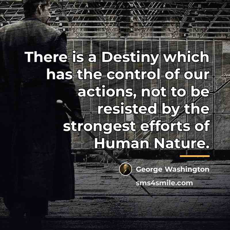 “There is a Destiny which has the control of our…” quote by George Washington