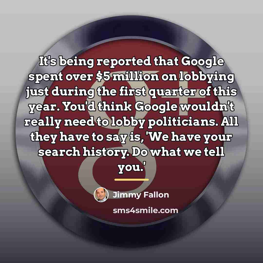 “It's being reported that Google spent over $5 million on…” quote by Jimmy Fallon