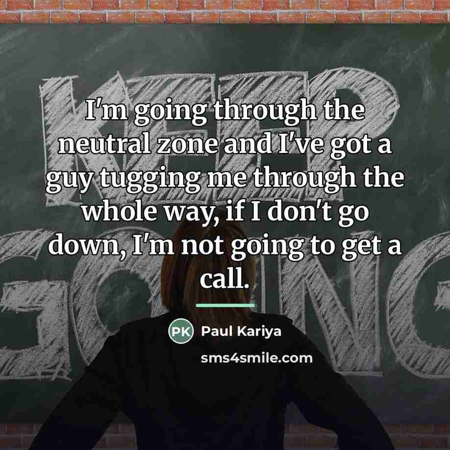 “I'm going through the neutral zone and I've got a…” quote by Paul Kariya