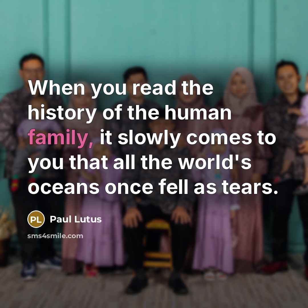 “When you read the history of the human family, it…” quote by Paul Lutus
