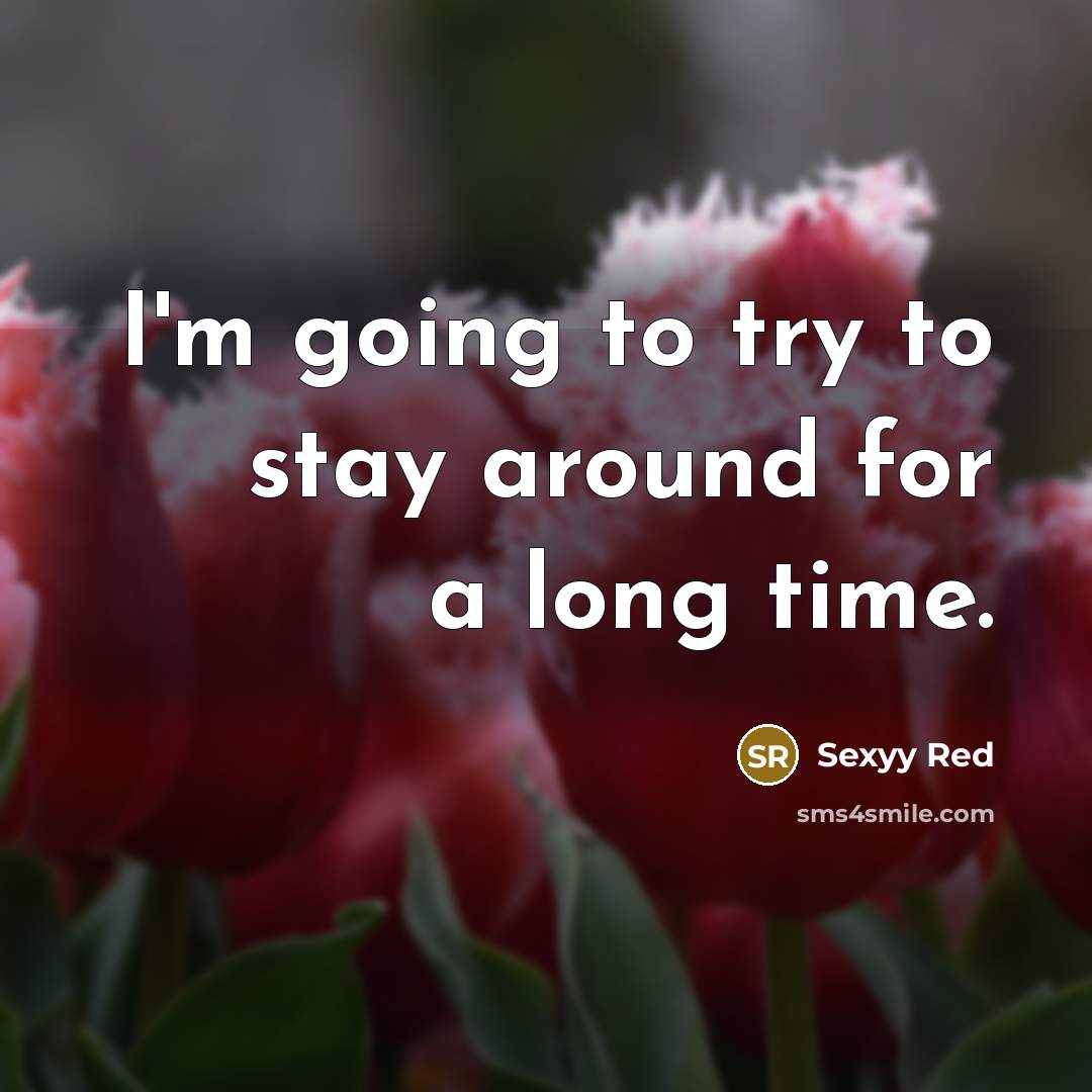 “I'm going to try to stay around for a long…” quote by Sexyy Red
