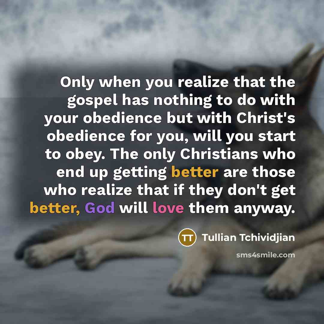 “Only when you realize that the gospel has nothing to…” quote by Tullian Tchividjian