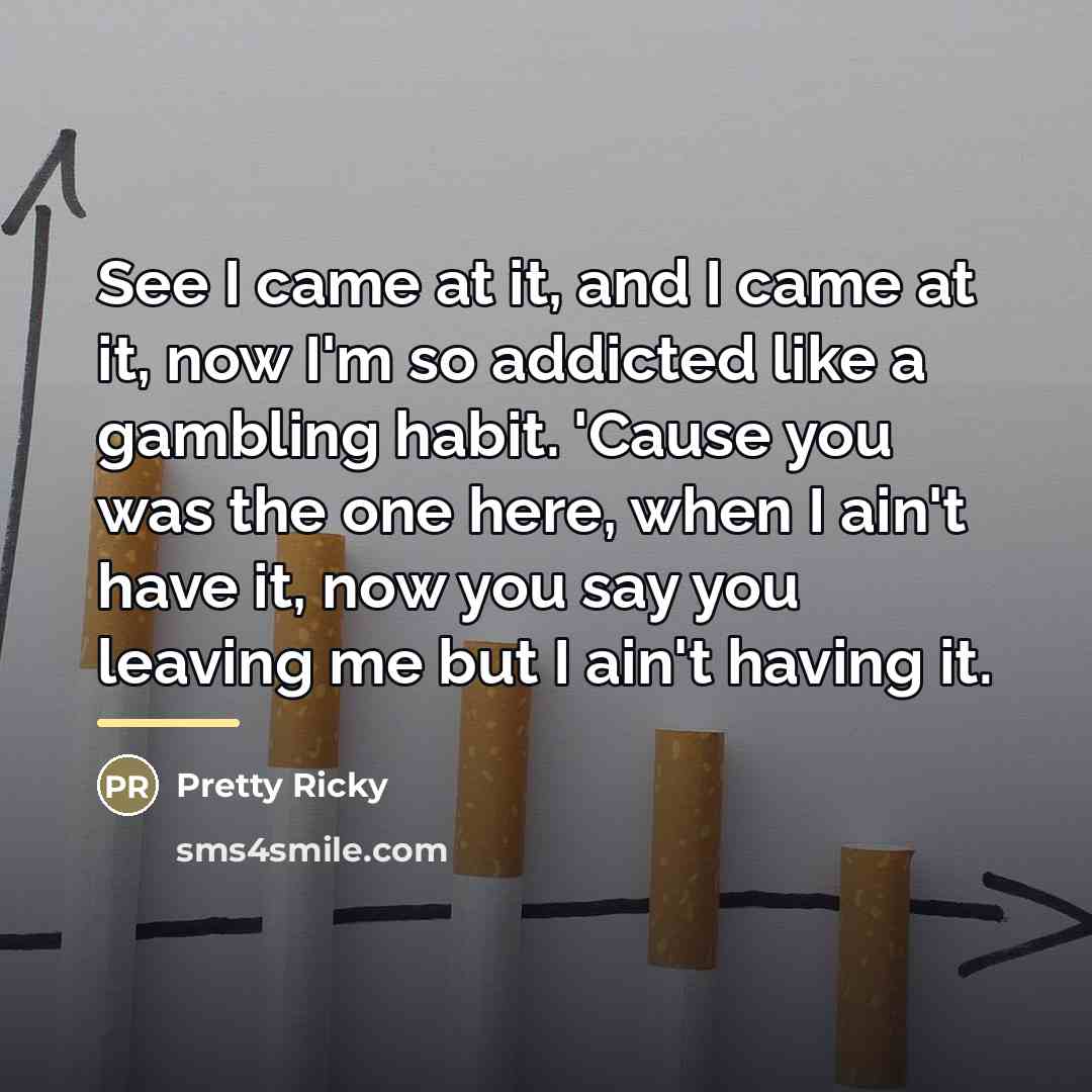 “See I came at it, and I came at it,…” quote by Pretty Ricky