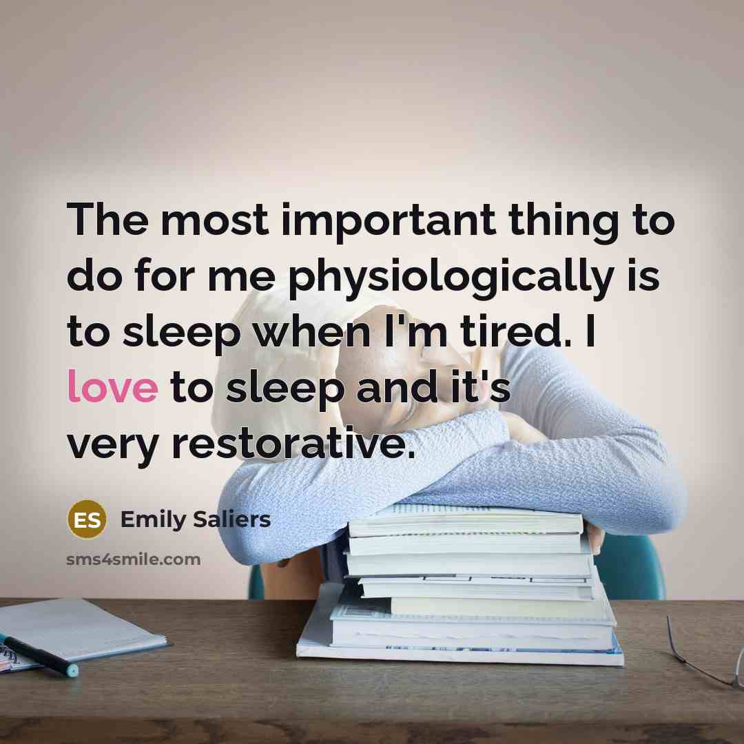 “The most important thing to do for me physiologically is…” quote by Emily Saliers