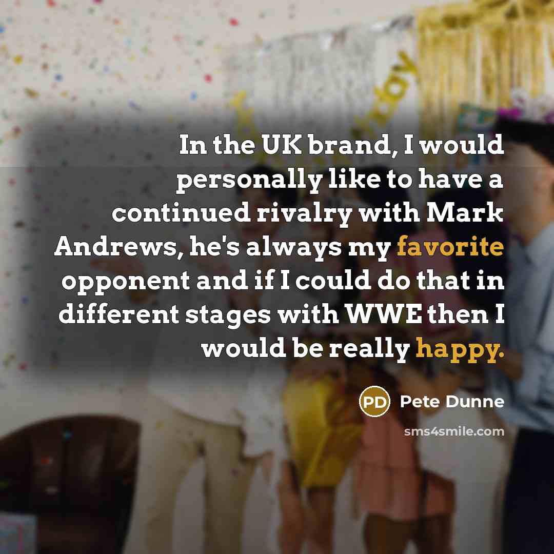 “In the UK brand, I would personally like to have…” quote by Pete Dunne