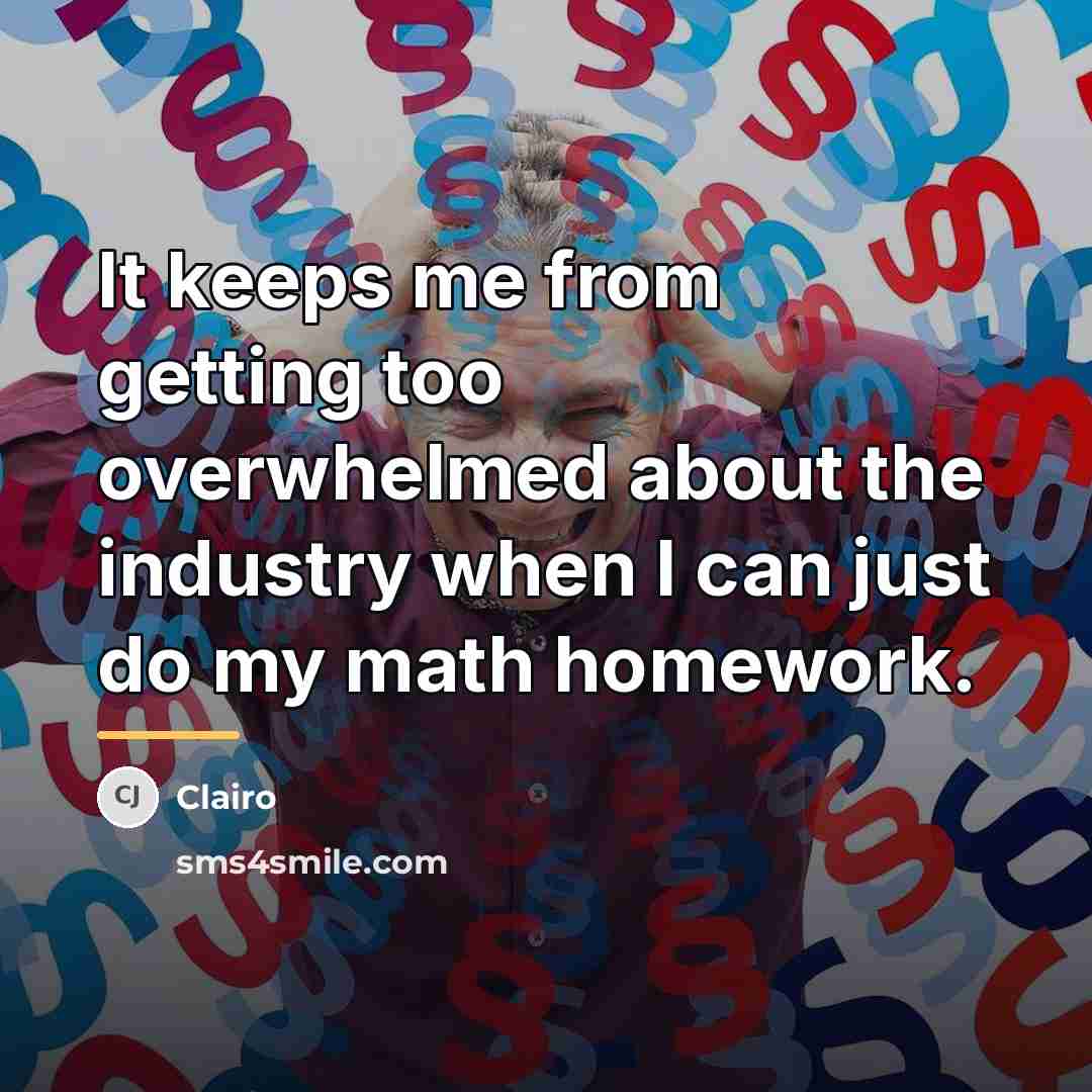 “It keeps me from getting too overwhelmed about the industry…” quote by Clairo