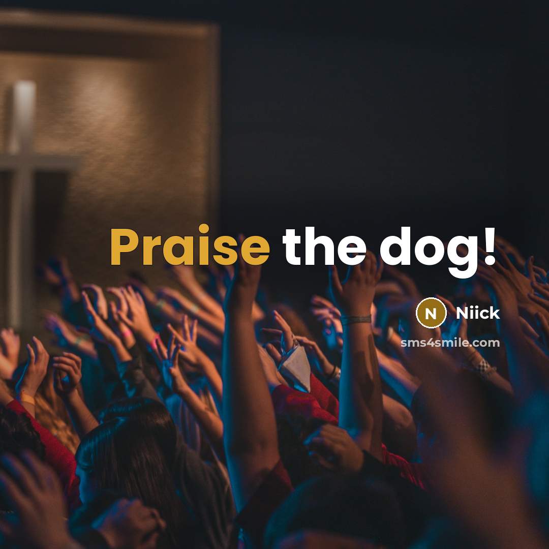 “Praise the dog!…” quote by Niick