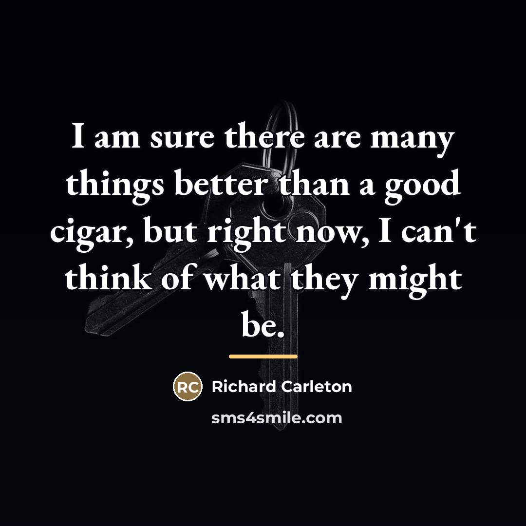 “I am sure there are many things better than a…” quote by Richard Carleton