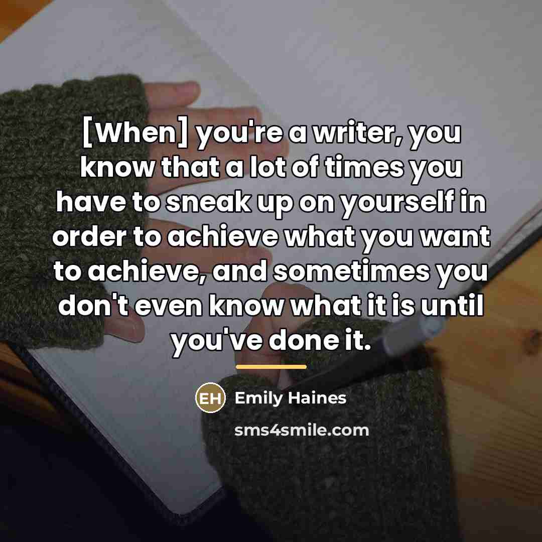 “[When] you're a writer, you know that a lot of…” quote by Emily Haines