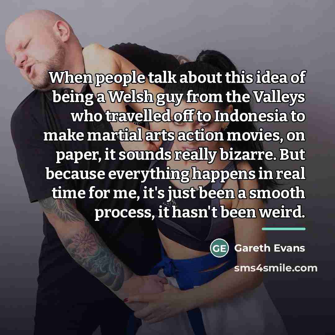 “When people talk about this idea of being a Welsh…” quote by Gareth Evans