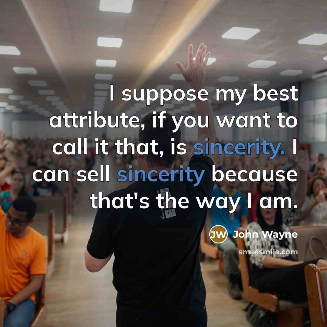 “I suppose my best attribute, if you want to call…” quote by John Wayne