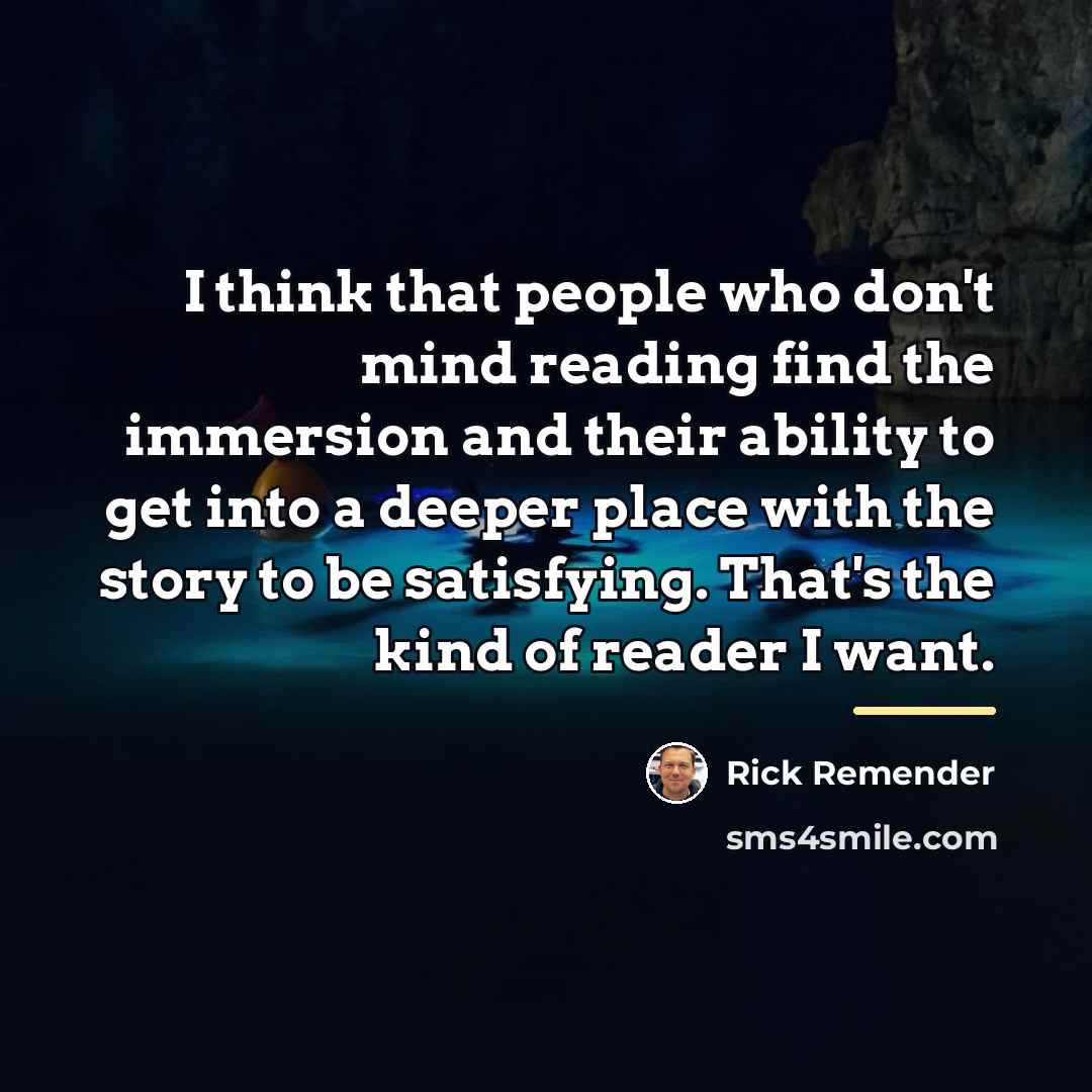 “I think that people who don't mind reading find the…” quote by Rick Remender