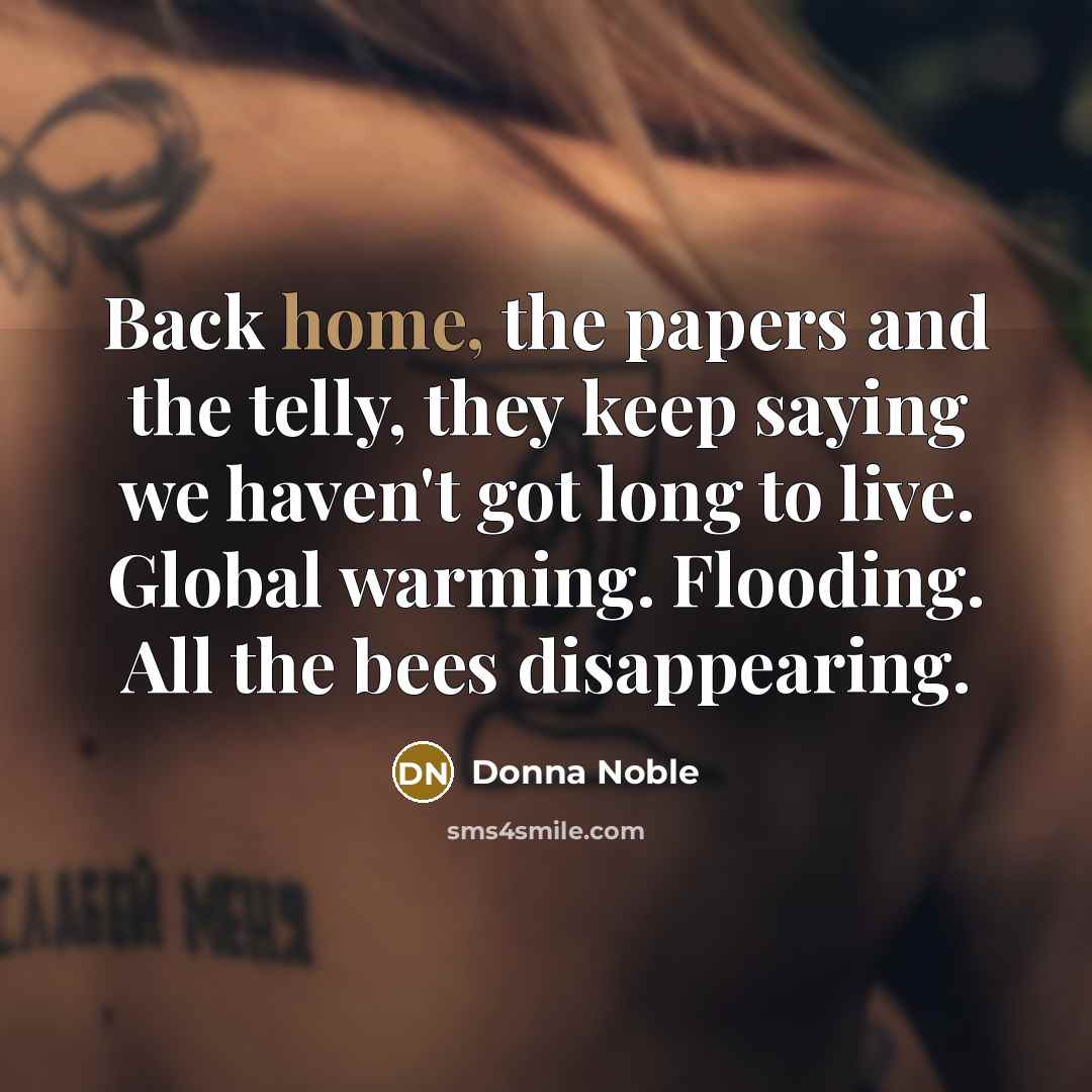 “Back home, the papers and the telly, they keep saying…” quote by Donna Noble