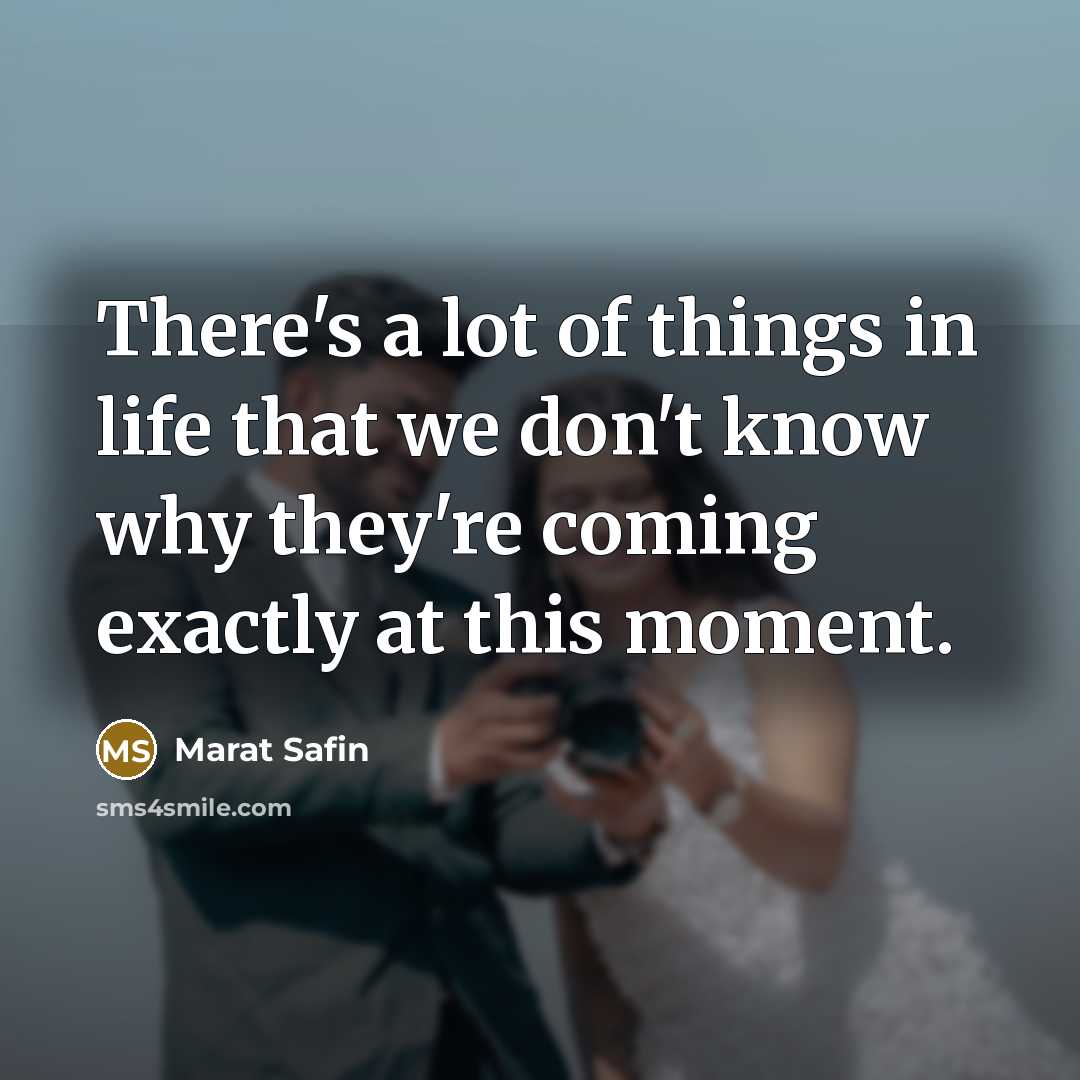 “There's a lot of things in life that we don't…” quote by Marat Safin