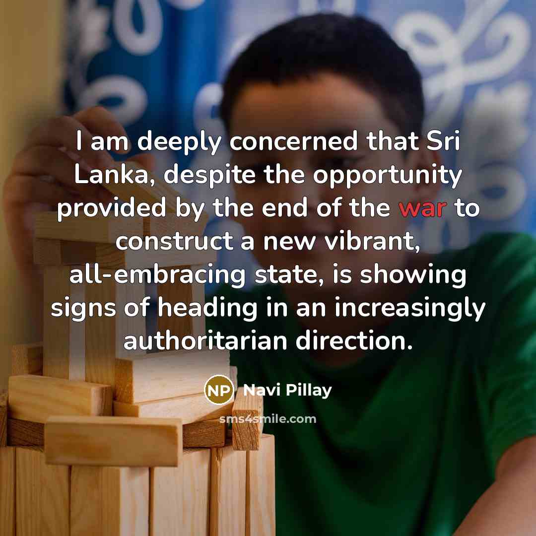 “I am deeply concerned that Sri Lanka, despite the opportunity…” quote by Navi Pillay