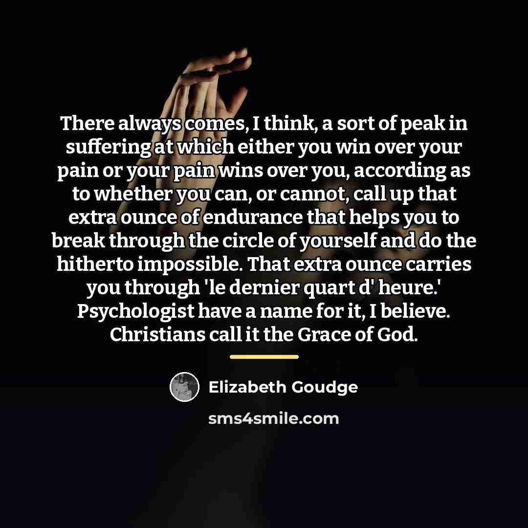 “There always comes, I think, a sort of peak in…” quote by Elizabeth Goudge