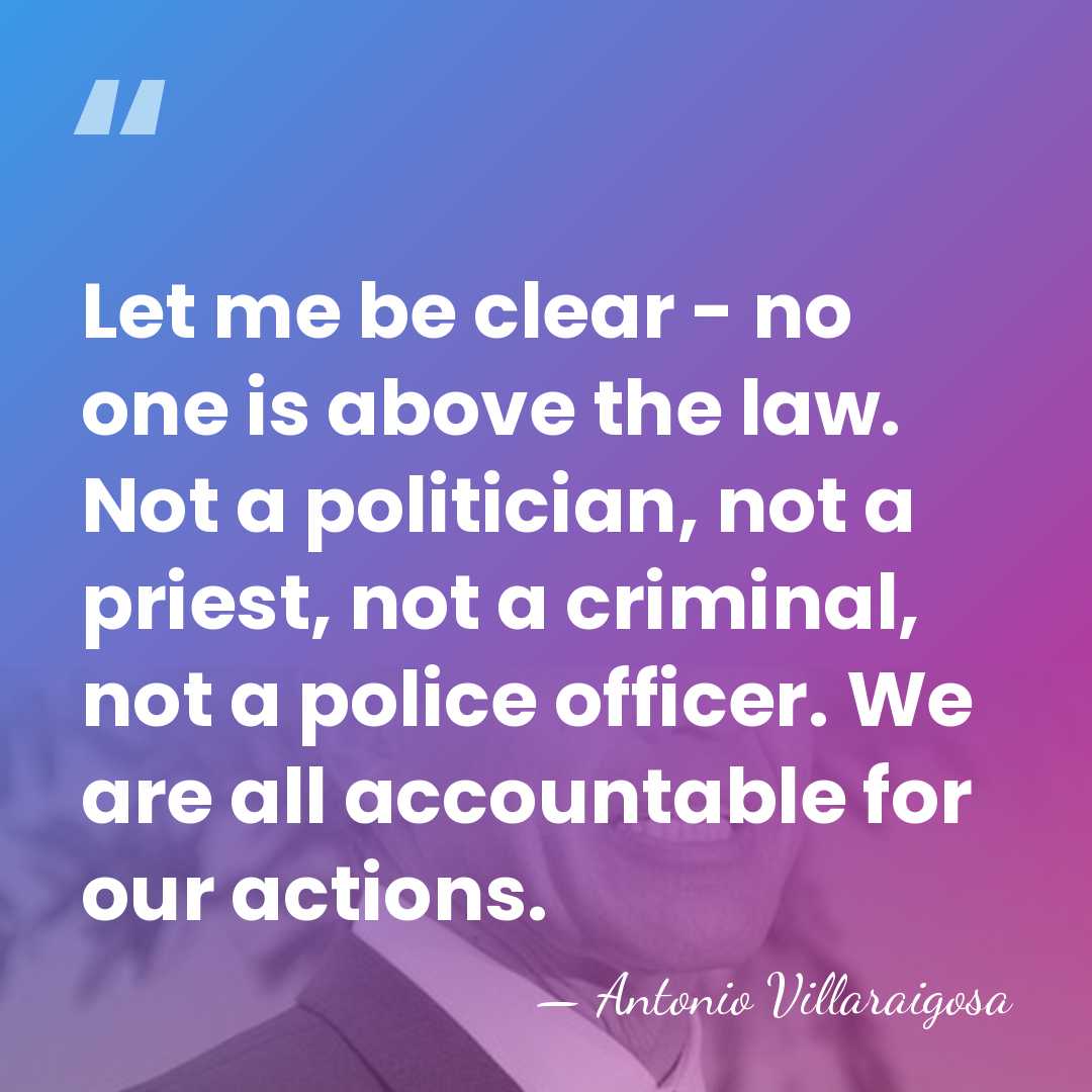 Let me be clear - no one is above the law. Not&hellip; - Antonio Villaraigosa