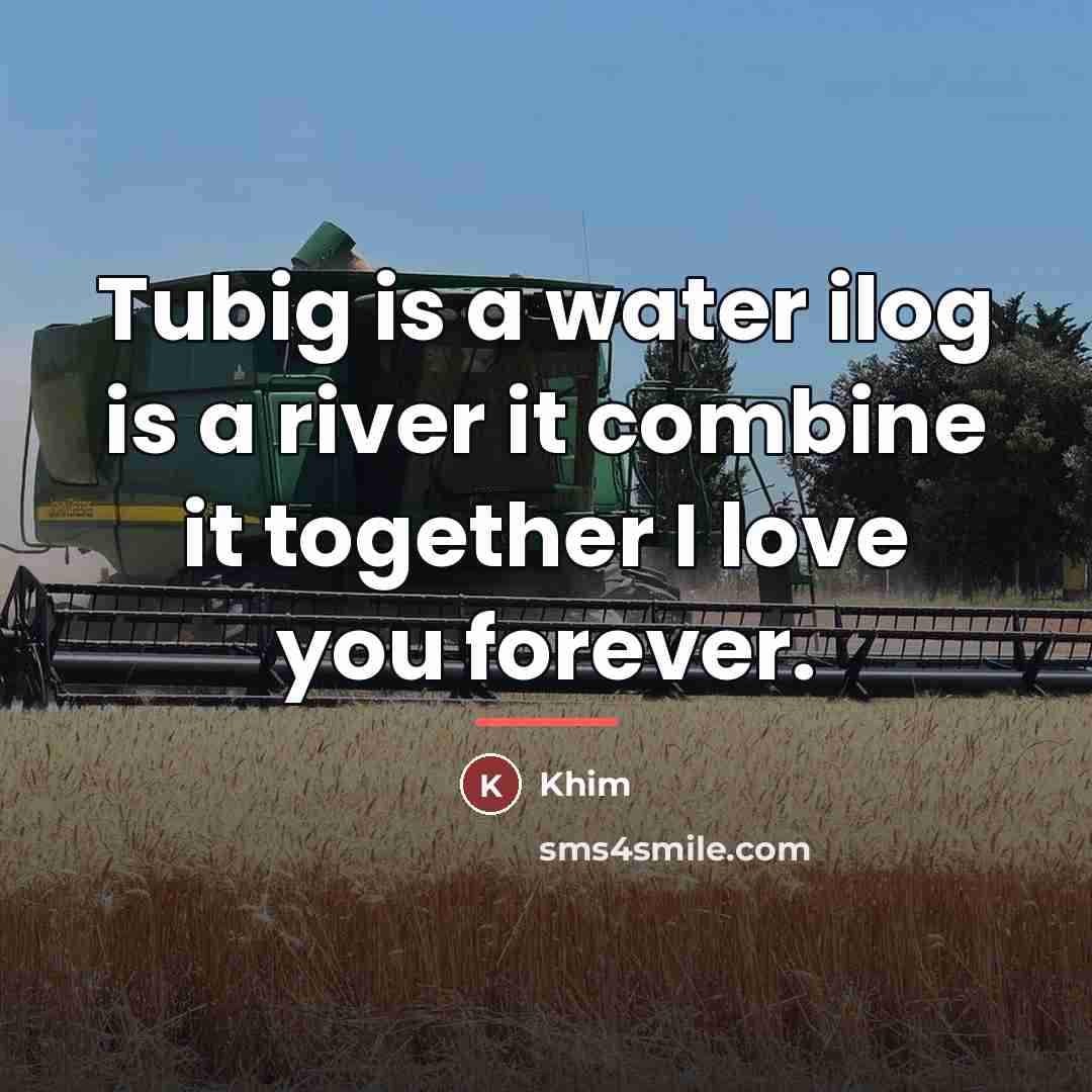 “Tubig is a water ilog is a river it combine…” quote by Khim