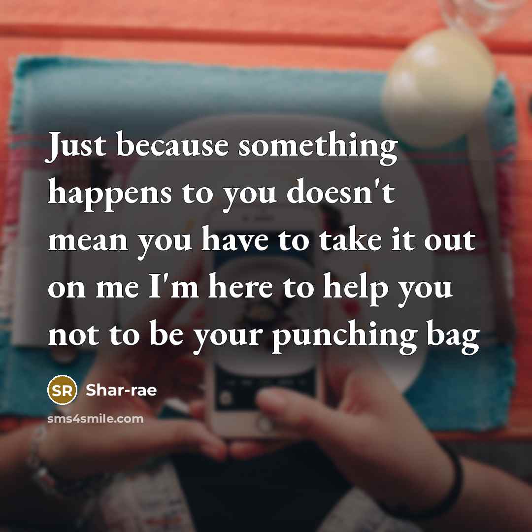 “Just because something happens to you doesn't mean you have…” quote by Shar-rae