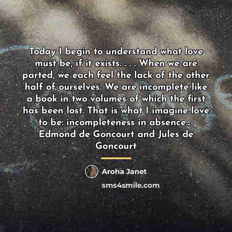 “Today I begin to understand what love must be, if…” quote by Aroha Janet