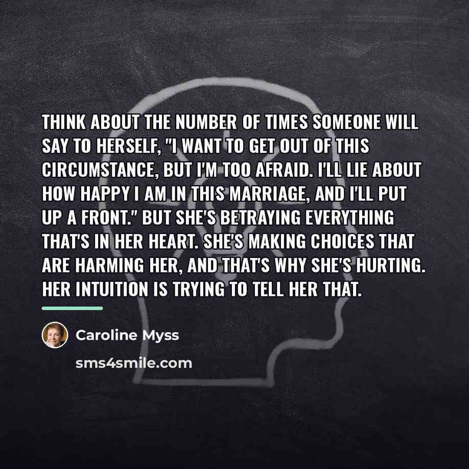 “Think about the number of times someone will say to…” quote by Caroline Myss