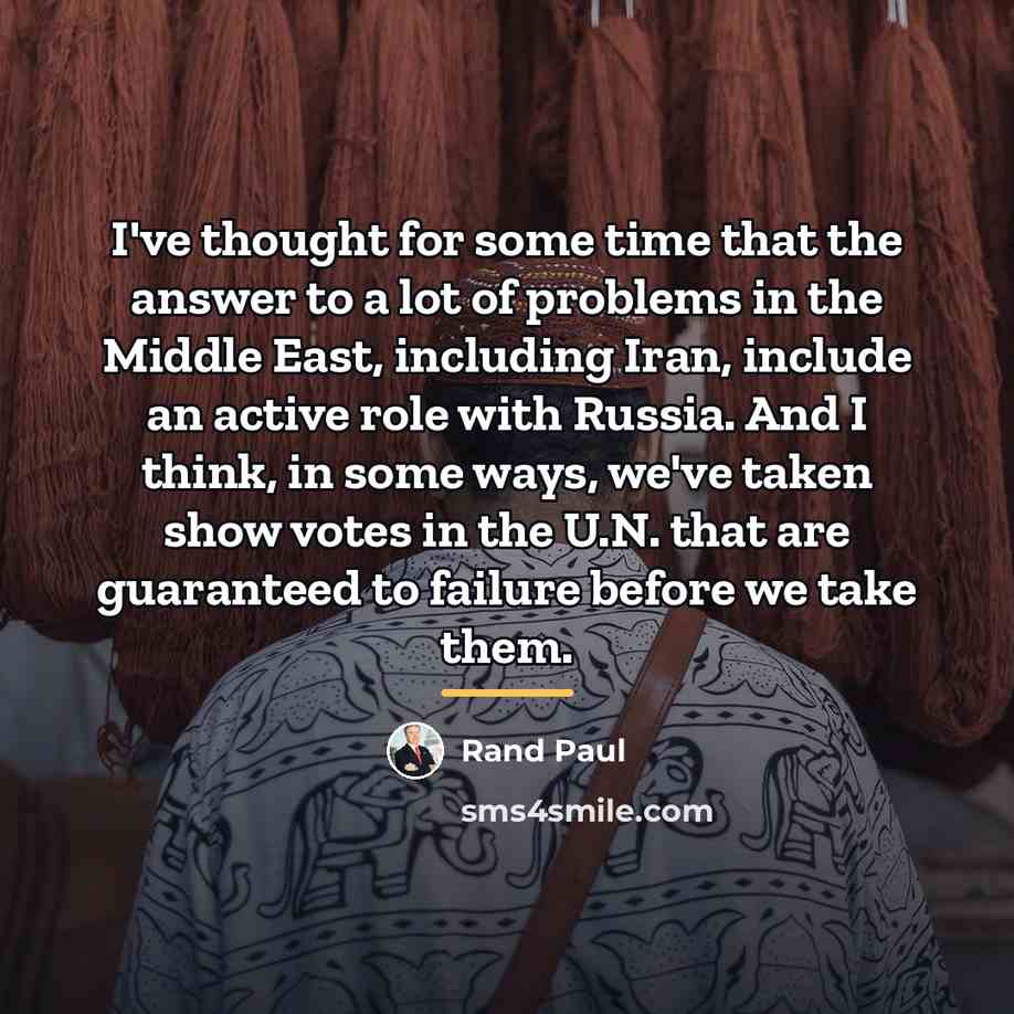 “I've thought for some time that the answer to a…” quote by Rand Paul