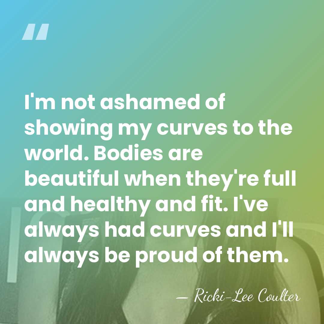I'm not ashamed of showing my curves to the world. Bodies are&hellip; - Ricki-Lee Coulter
