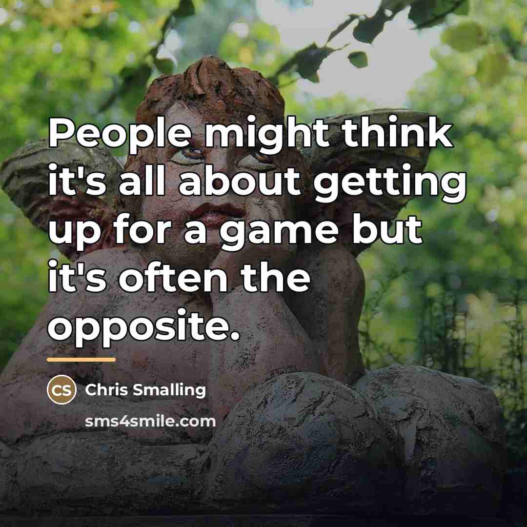 “People might think it's all about getting up for a…” quote by Chris Smalling