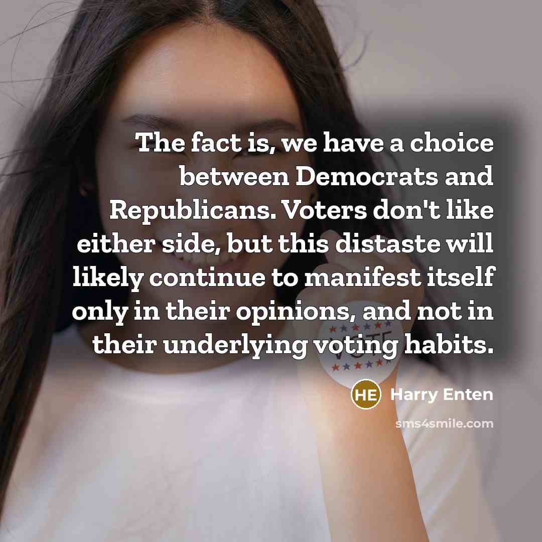 “The fact is, we have a choice between Democrats and…” quote by Harry Enten