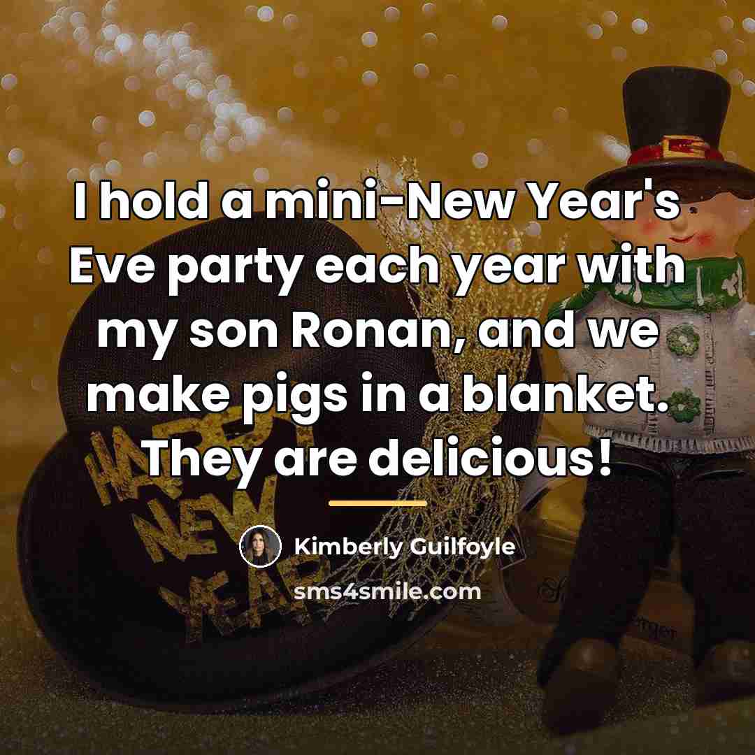“I hold a mini-New Year's Eve party each year with…” quote by Kimberly Guilfoyle