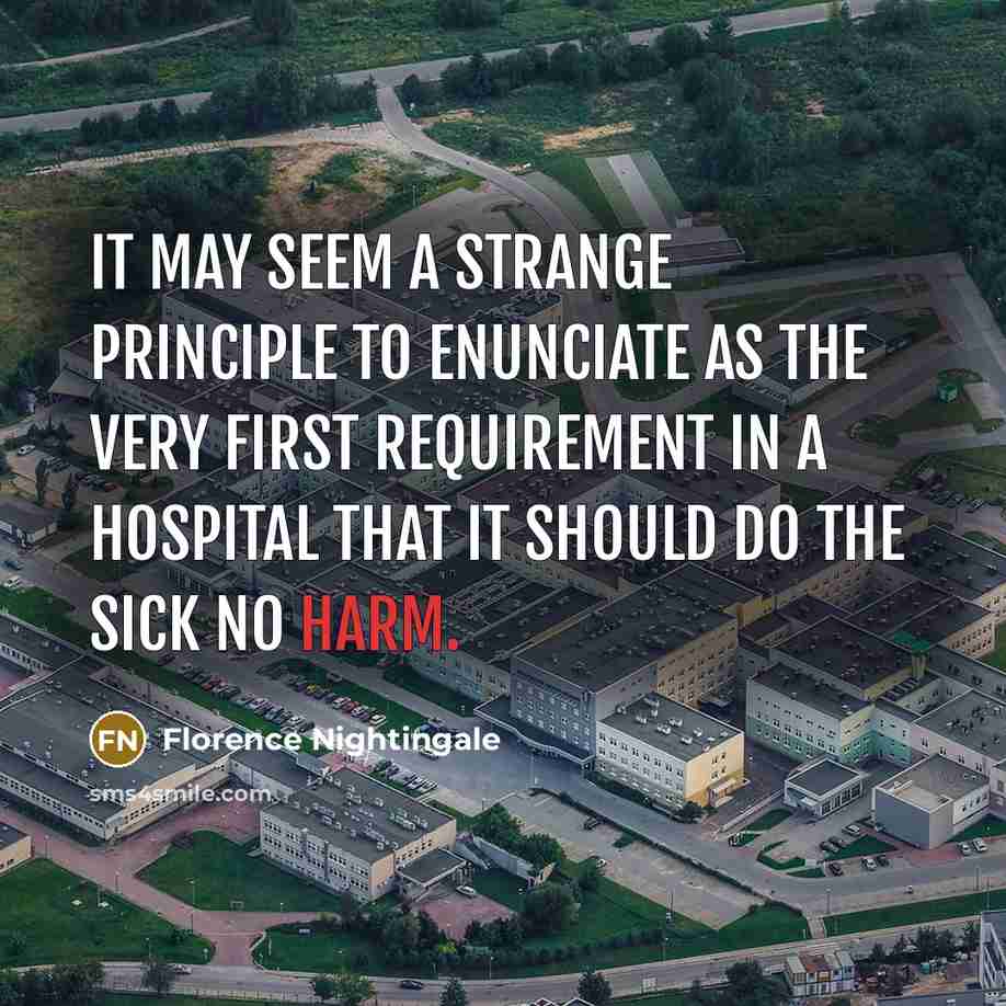 “It may seem a strange principle to enunciate as the…” quote by Florence Nightingale
