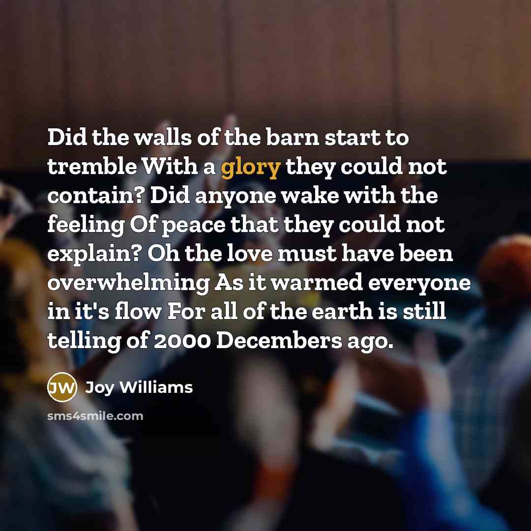 “Did the walls of the barn start to tremble With…” quote by Joy Williams