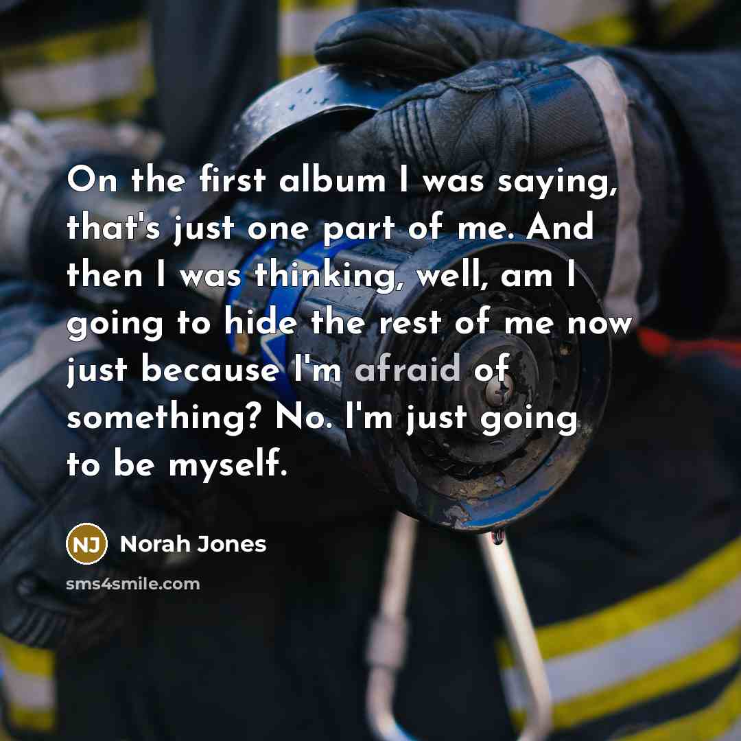 “On the first album I was saying, that's just one…” quote by Norah Jones