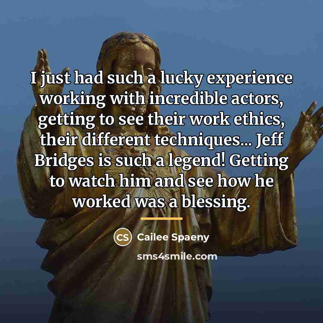 “I just had such a lucky experience working with incredible…” quote by Cailee Spaeny