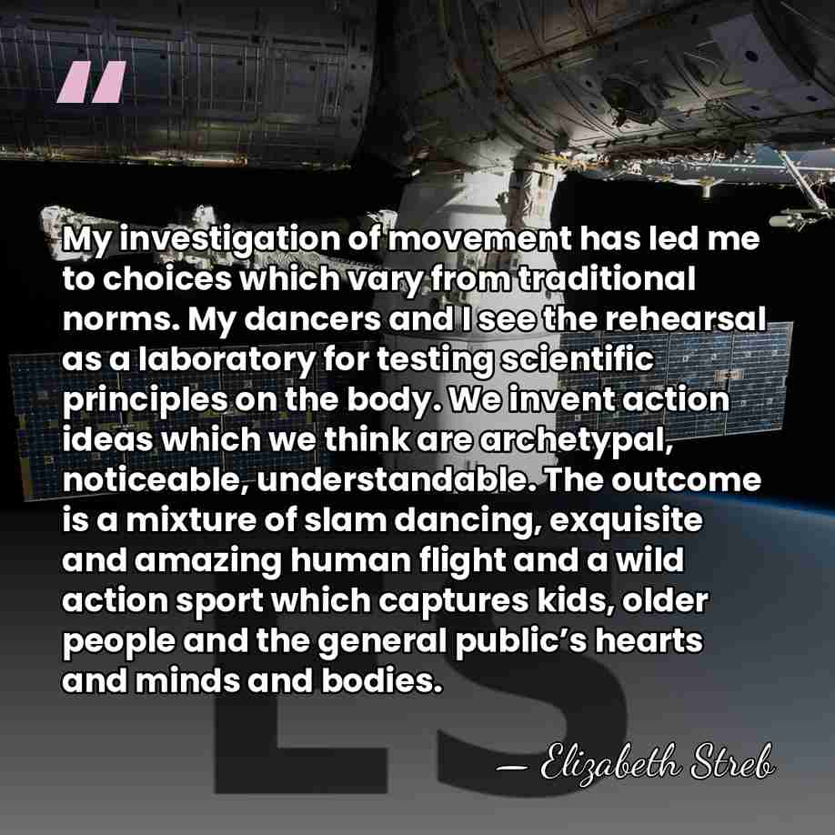My investigation of movement has led me to choices which vary from&hellip; - Elizabeth Streb