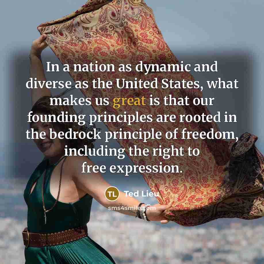 “In a nation as dynamic and diverse as the United…” quote by Ted Lieu
