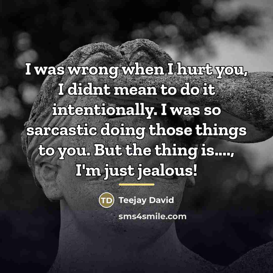 “I was wrong when I hurt you, I didnt mean…” quote by Teejay David