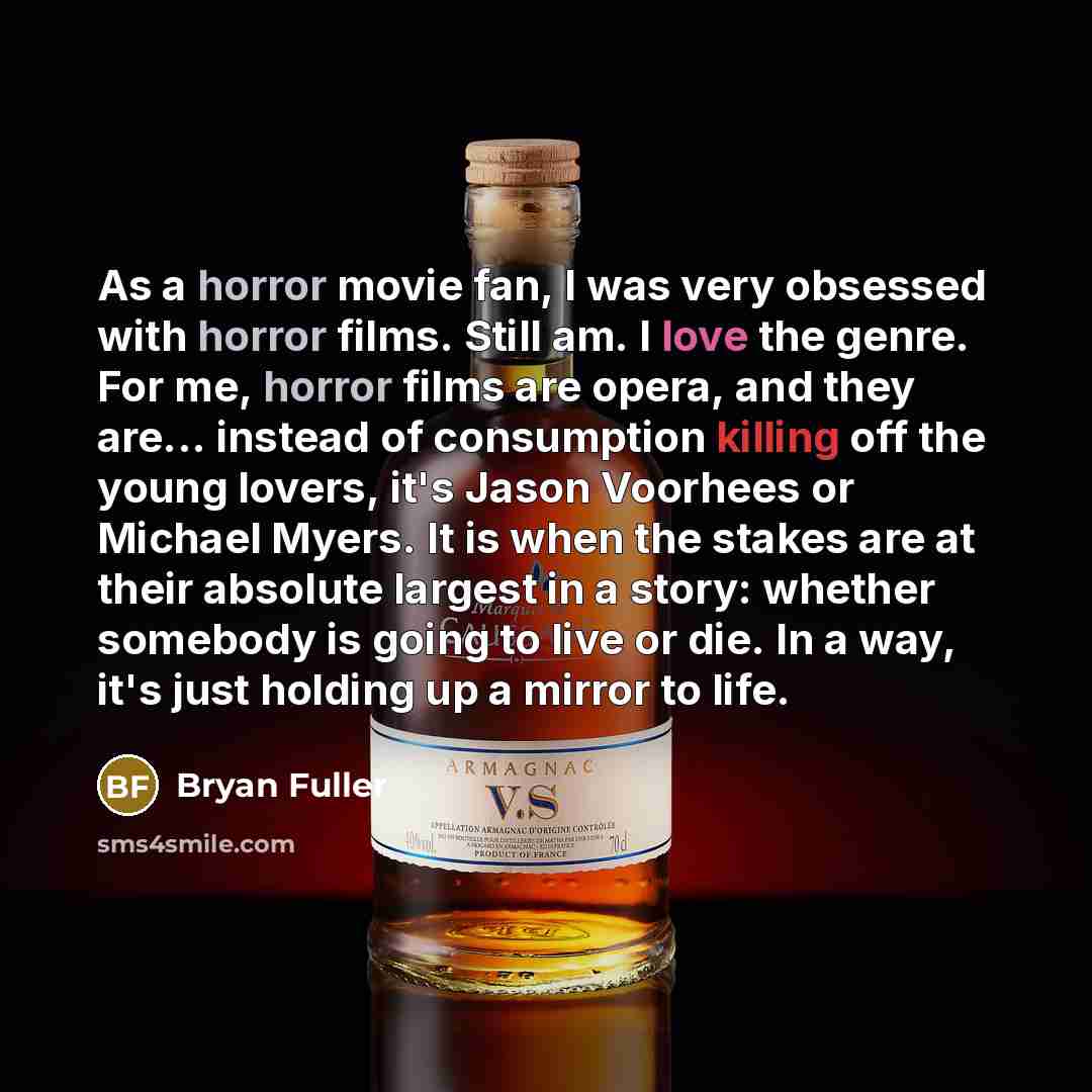 “As a horror movie fan, I was very obsessed with…” quote by Bryan Fuller