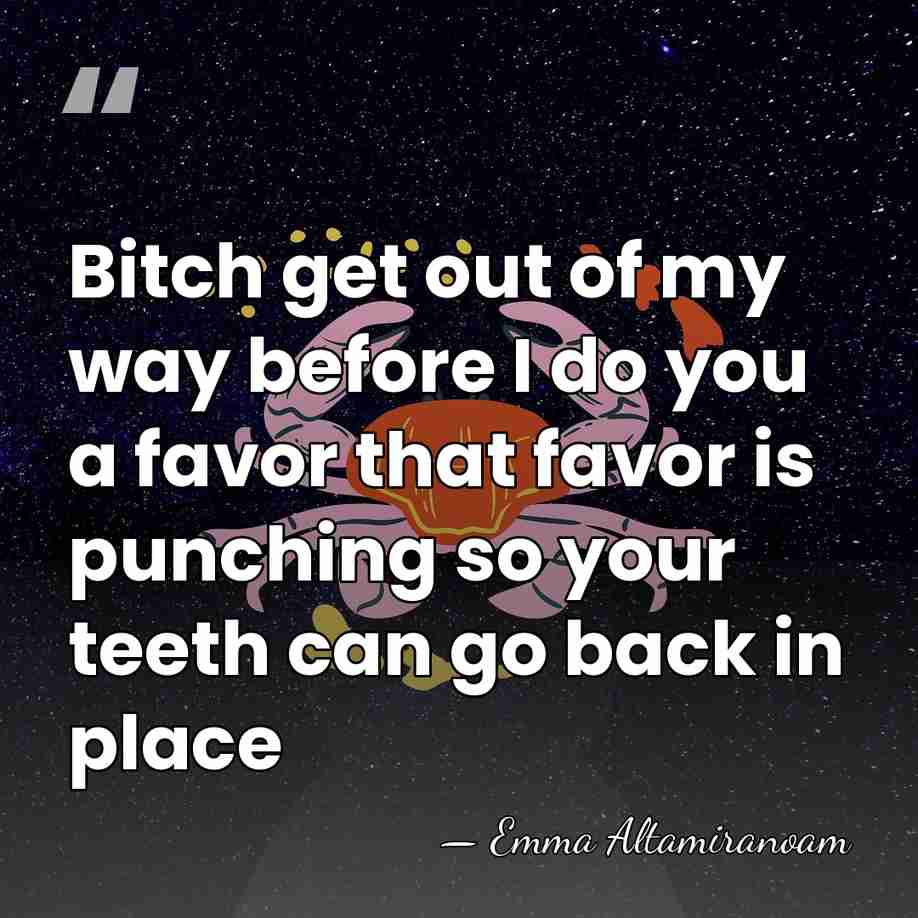 Bitch get out of my way before I do you a favor&hellip; - Emma Altamiranoam