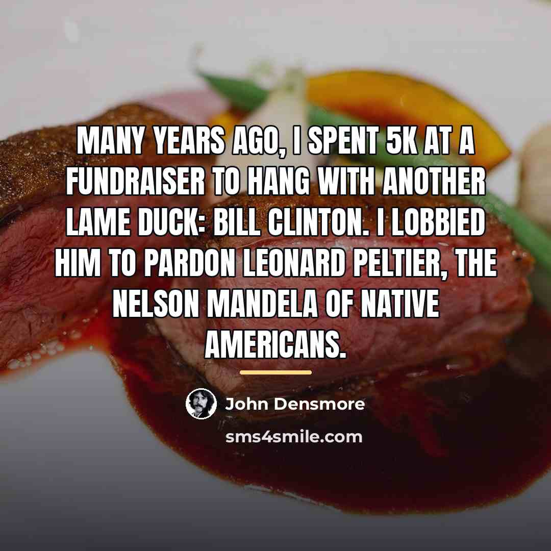 “Many years ago, I spent 5k at a fundraiser to…” quote by John Densmore