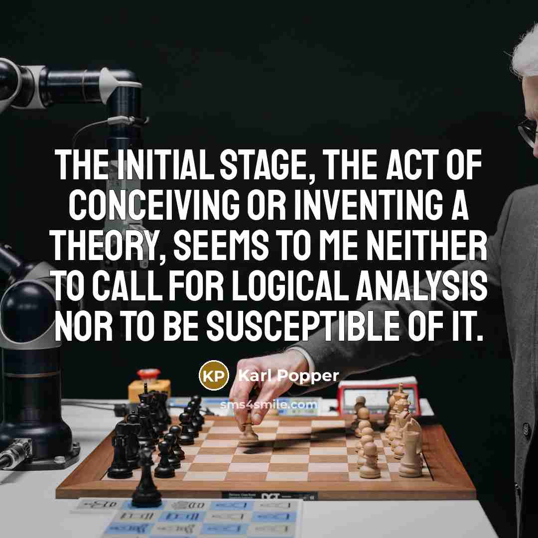 “The initial stage, the act of conceiving or inventing a…” quote by Karl Popper