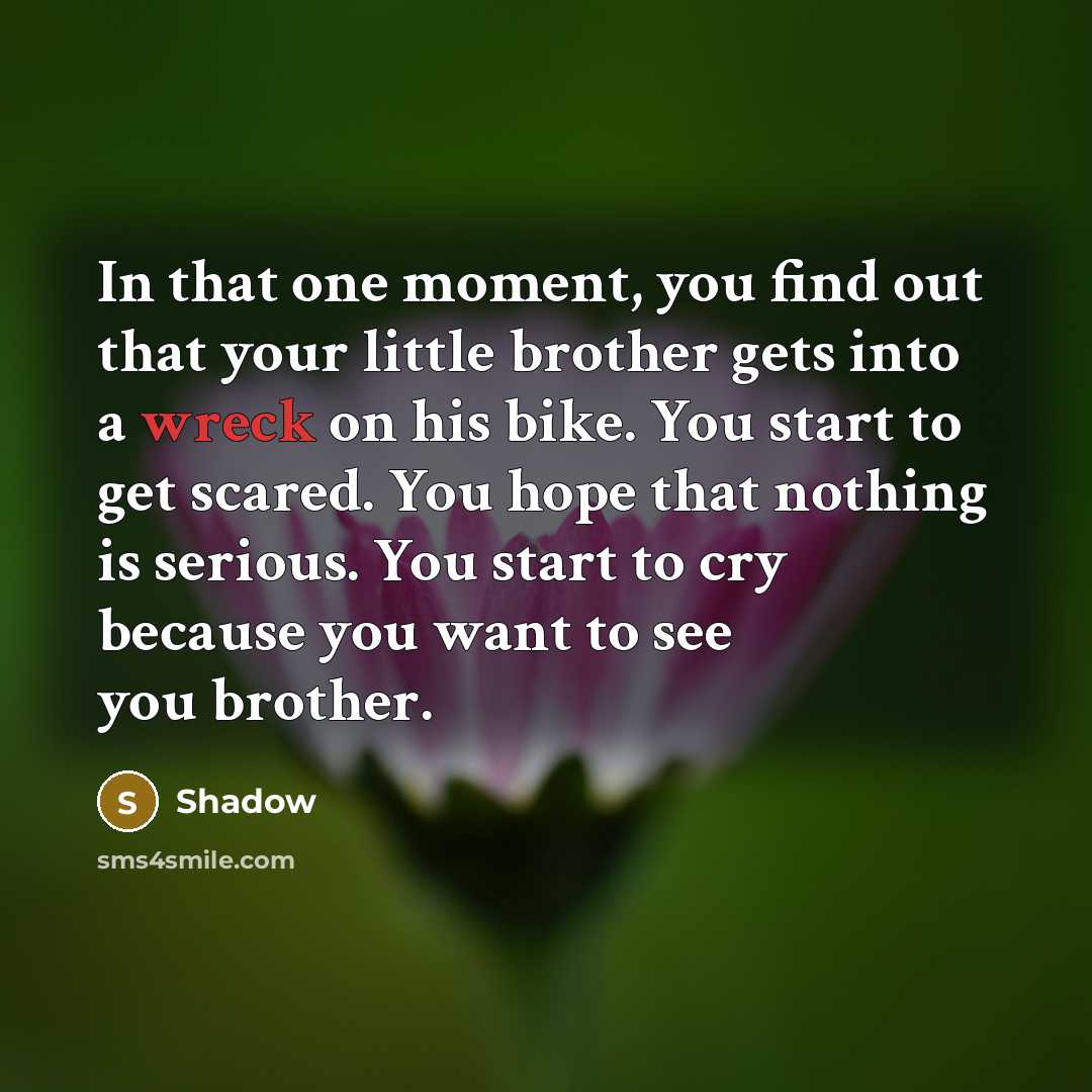 “In that one moment, you find out that your little…” quote by Shadow