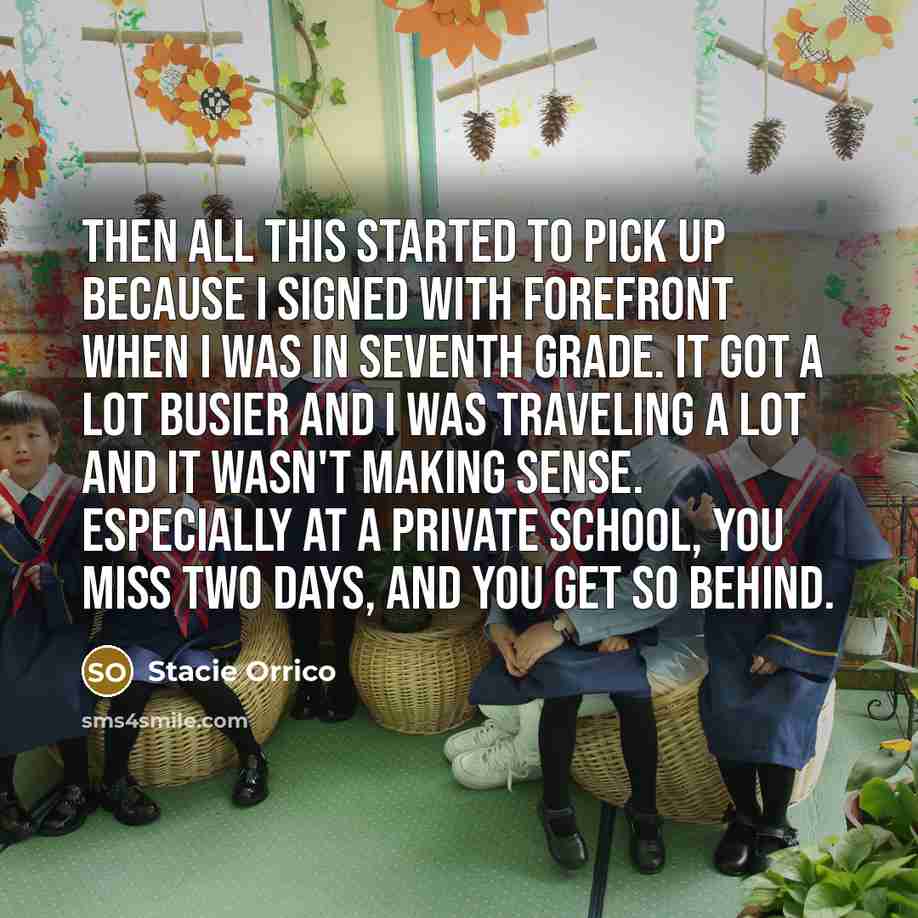 “Then all this started to pick up because I signed…” quote by Stacie Orrico