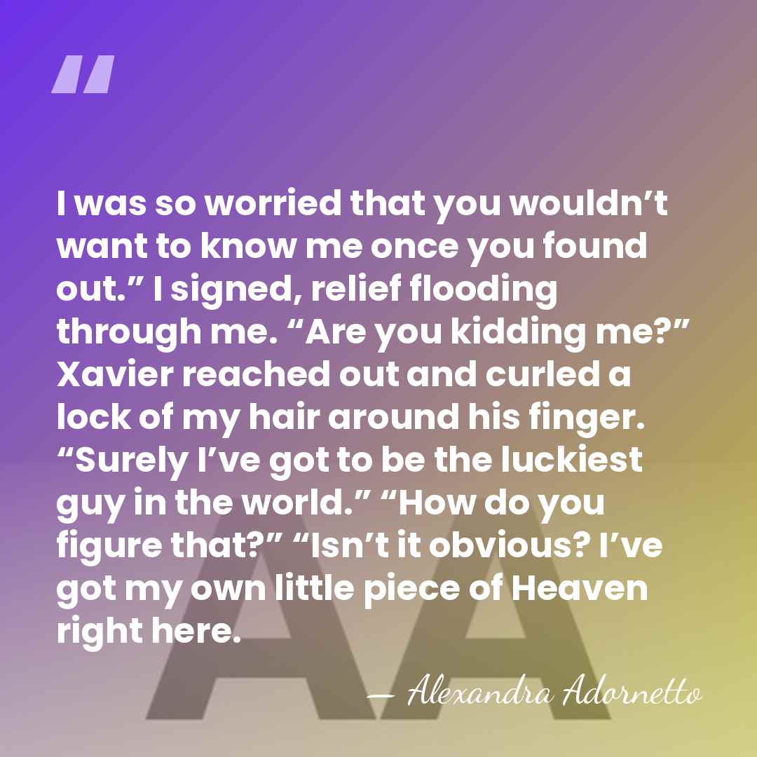 I was so worried that you wouldn’t want to know me once&hellip; - Alexandra Adornetto