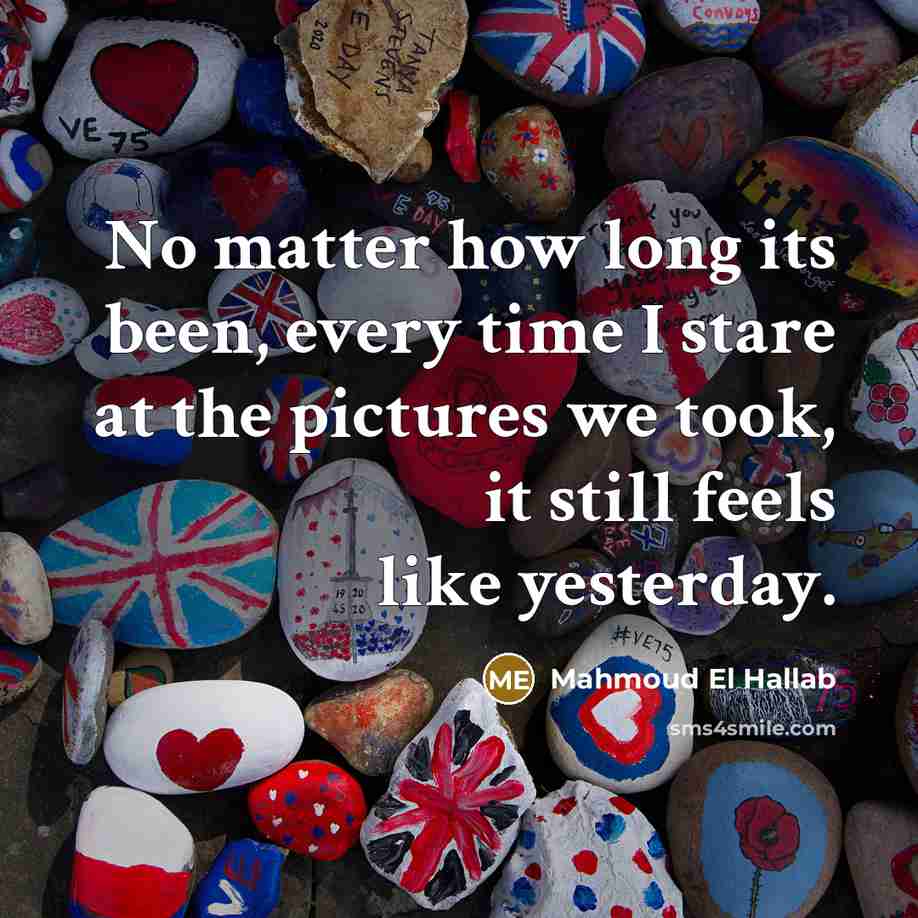 “No matter how long its been, every time I stare…” quote by Mahmoud El Hallab