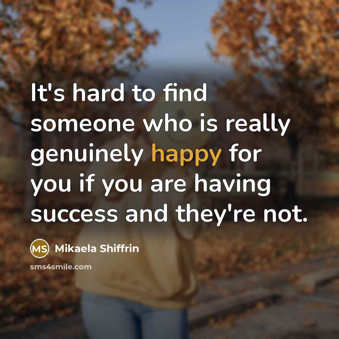 “It's hard to find someone who is really genuinely happy…” quote by Mikaela Shiffrin