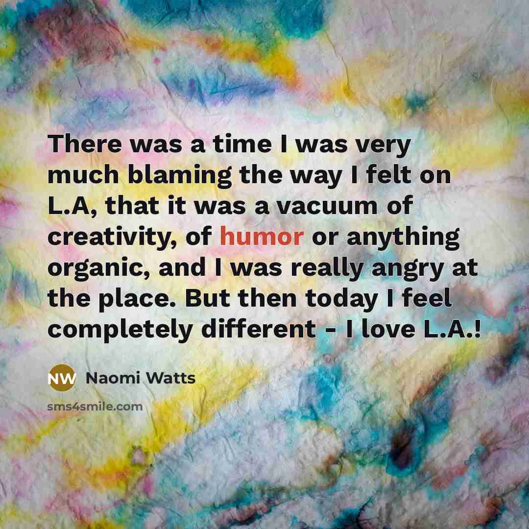 “There was a time I was very much blaming the…” quote by Naomi Watts