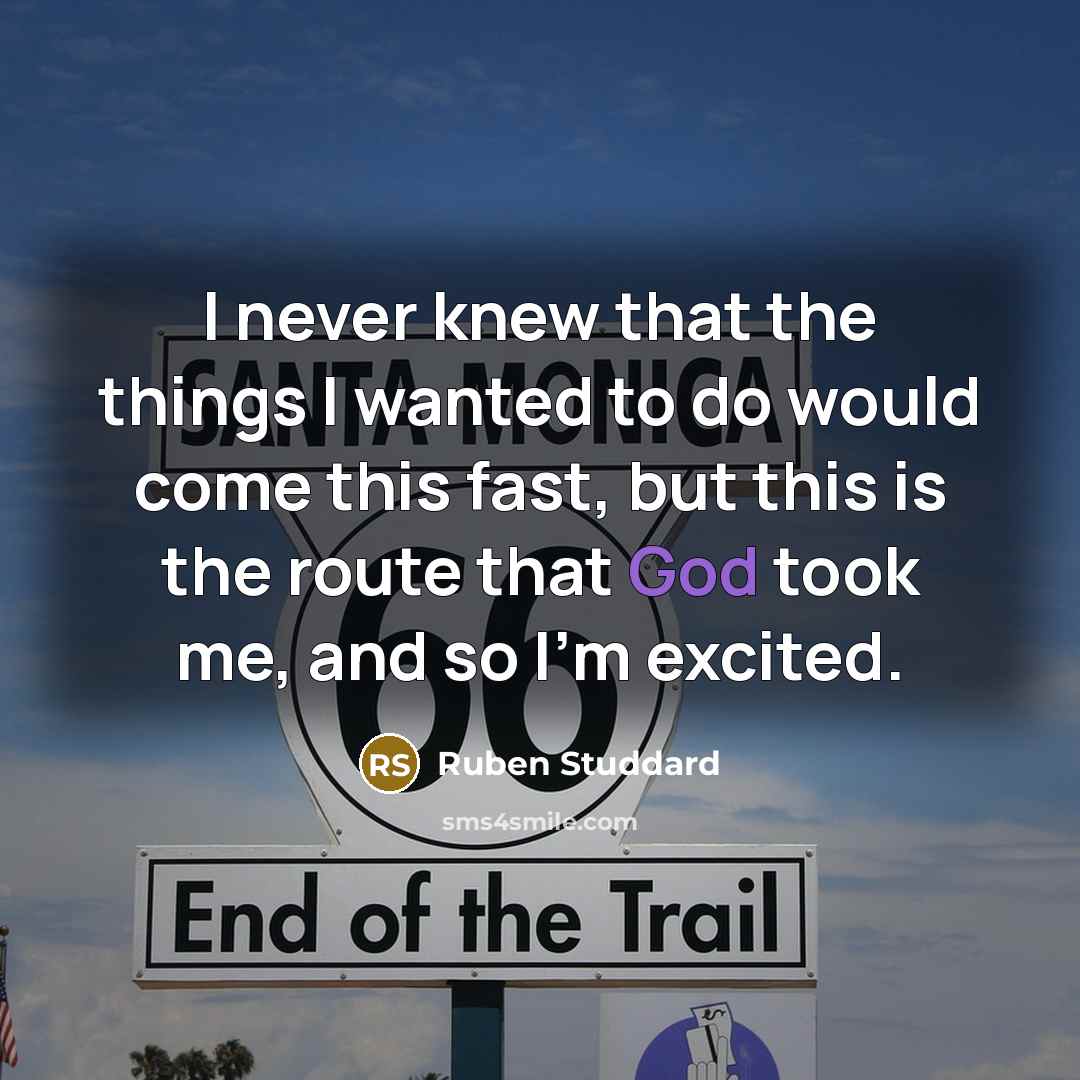 “I never knew that the things I wanted to do…” quote by Ruben Studdard