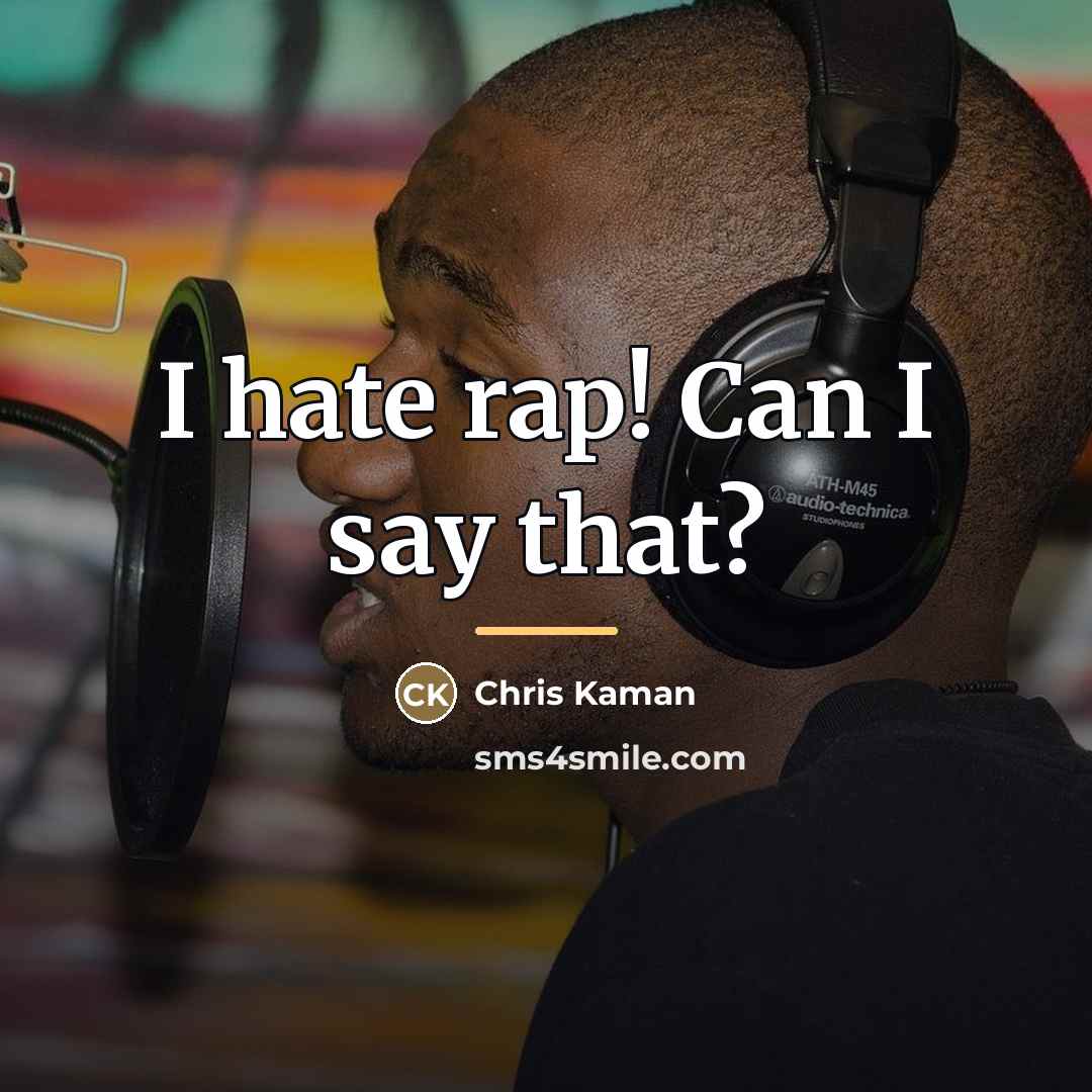“I hate rap! Can I say that?…” quote by Chris Kaman