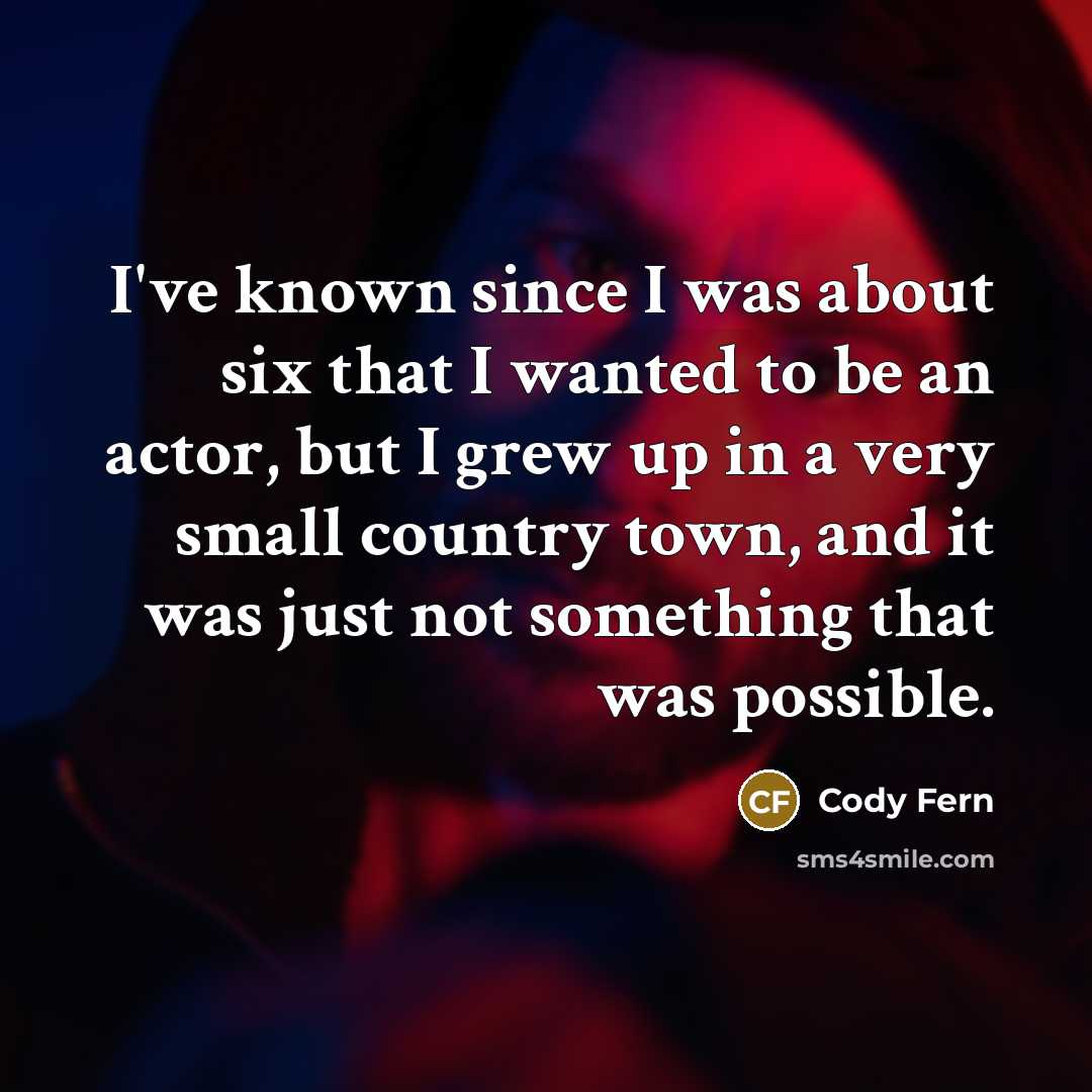 “I've known since I was about six that I wanted…” quote by Cody Fern